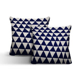 Tanno Geometric Reversible Indoor/Outdoor Square Pillow