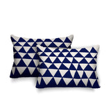Tanno Geometric Reversible Indoor/Outdoor Rectangular Pillow