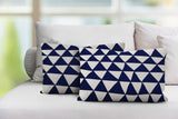 Tanno Geometric Reversible Indoor/Outdoor Rectangular Pillow