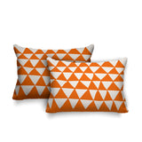 Tanno Geometric Reversible Indoor/Outdoor Rectangular Pillow