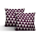 Tanno Geometric Reversible Indoor/Outdoor Square Pillow