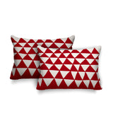 Tanno Geometric Reversible Indoor/Outdoor Rectangular Pillow