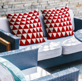 Tanno Geometric Reversible Indoor/Outdoor Square Pillow