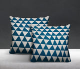 Tanno Geometric Reversible Indoor/Outdoor Square Pillow