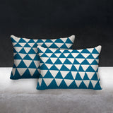 Tanno Geometric Reversible Indoor/Outdoor Rectangular Pillow