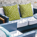 Tanta Abstract Reversible Indoor/Outdoor Square Pillow