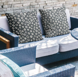 Tanta Abstract Reversible Indoor/Outdoor Square Pillow