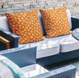 Tanta Abstract Reversible Indoor/Outdoor Square Pillow