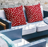 Tanta Abstract Reversible Indoor/Outdoor Square Pillow
