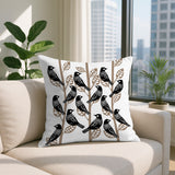 Tanza Bird Reversible Indoor/Outdoor Square Pillow