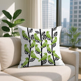 Tanza Bird Reversible Indoor/Outdoor Square Pillow