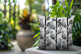 Tanza Bird Reversible Indoor/Outdoor Square Pillow