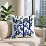 Tanza Bird Reversible Indoor/Outdoor Rectangle Pillow