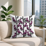 Tanza Bird Reversible Indoor/Outdoor Square Pillow
