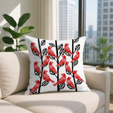 Tanza Bird Reversible Indoor/Outdoor Square Pillow