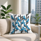 Tanza Bird Reversible Indoor/Outdoor Square Pillow