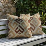 Tara 2 Sets Lumbar Indoor/Outdoor Reversible Indoor Pillow