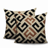 Tara 2 Sets Indoor/Outdoor Reversible Indoor Pillow in Black - Size 25x18