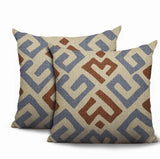 Tara 2 Sets Indoor/Outdoor Reversible Indoor Pillow in Gray - Size 20x14