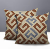Tara 2 Sets Indoor/Outdoor Reversible Indoor Pillow in Umber - Size 25x18