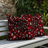 Tari Zebra Print Indoor/Outdoor Reversible Square Pillow