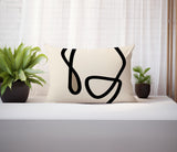 Tata Abstract Reversible Indoor/Outdoor Rectangular Pillow