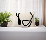 Tata Abstract Reversible Indoor/Outdoor Rectangular Pillow