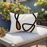 Tata Abstract Reversible Indoor/Outdoor Rectangular Pillow