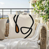 Tata Abstract Lumbar Indoor/Outdoor Throw Pillow