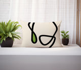 Tata Abstract Reversible Indoor/Outdoor Rectangular Pillow