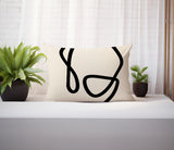 Tata Abstract Reversible Indoor/Outdoor Rectangular Pillow
