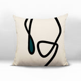 Tata Abstract Square Indoor/Outdoor Throw Pillow