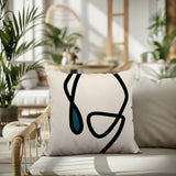 Tata Abstract Square Indoor/Outdoor Throw Pillow