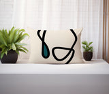 Tata Abstract Reversible Indoor/Outdoor Rectangular Pillow