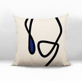 Tata Abstract Square Indoor/Outdoor Throw Pillow