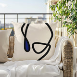 Tata Abstract Square Indoor/Outdoor Throw Pillow