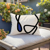 Tata Abstract Reversible Indoor/Outdoor Rectangular Pillow