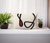 Tata Abstract Reversible Indoor/Outdoor Rectangular Pillow