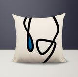 Tata Abstract Square Indoor/Outdoor Throw Pillow