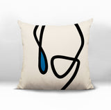 Tata Abstract Square Indoor/Outdoor Throw Pillow