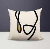 Tata Abstract Square Indoor/Outdoor Throw Pillow