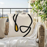 Tata Abstract Square Indoor/Outdoor Throw Pillow