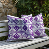Tawa 2 Sets Indoor/Outdoor Reversible Square Pillow