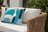 Fairbanks Wine Bottle Lumbar Indoor/Outdoor Throw Pillow