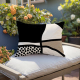 Teeny Abstract Reversible Indoor/Outdoor Rectangular Pillow