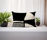 Teeny Abstract Reversible Indoor/Outdoor Rectangular Pillow