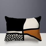 Teeny Abstract Reversible Indoor/Outdoor Rectangular Pillow