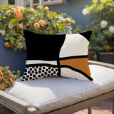 Teeny Abstract Reversible Indoor/Outdoor Rectangular Pillow