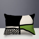 Teeny Abstract Reversible Indoor/Outdoor Rectangular Pillow