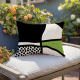 Teeny Abstract Reversible Indoor/Outdoor Rectangular Pillow